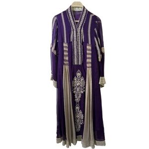 Vintage purple silk dress